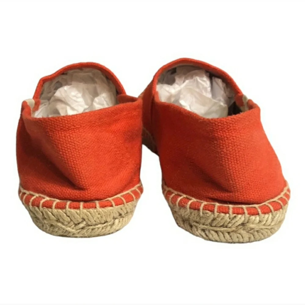 SOLUDOS Dali Espadrilles in Tangerine Red Size 5. EUC!
